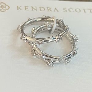 Kendra Scott Heaven Heart Ring set- size 5
